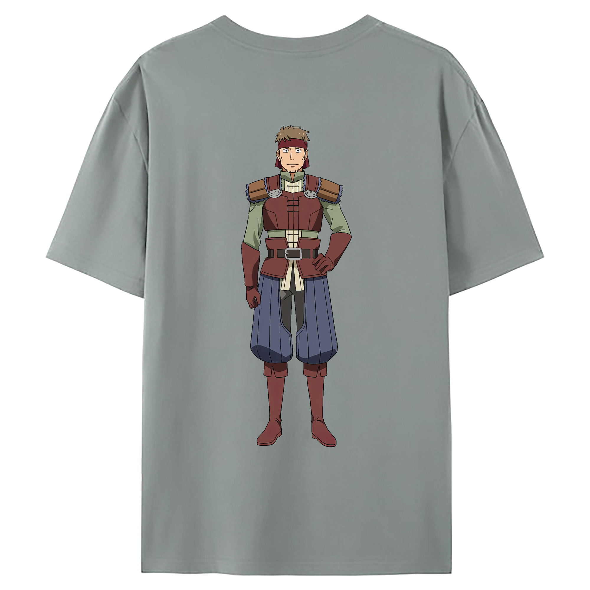 （画像用） 転スラ Regarding Reincarnated to Slime 綿100％ メンズ半袖Tシャツ（バックプリント） 通気性